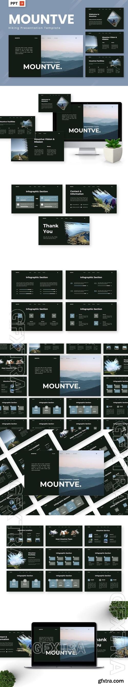 Mountve - Hiking Powerpoint Templates Z39BA3V