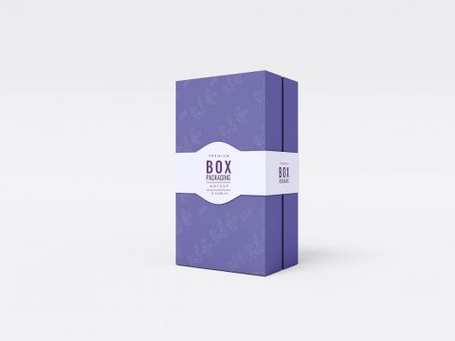 Paper Gift Box with Sleeve Branding Mockup Set