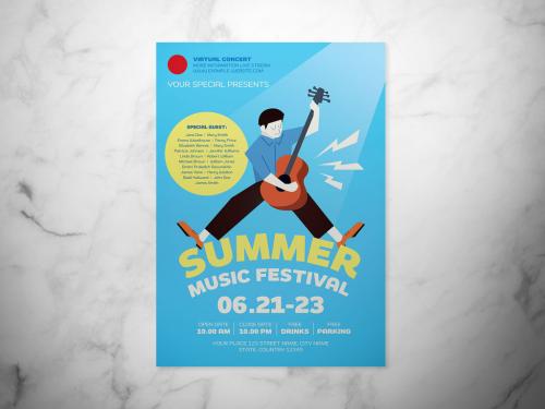 Summer Music Festival Flyer - 437454299