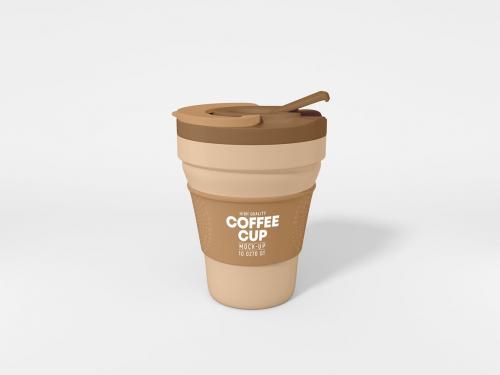 Coffee Cup Holder Branding Mockup Set