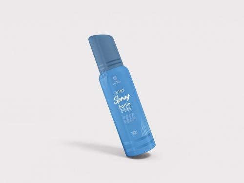 Cosmetic Spray Bottle Branding Mockup Set