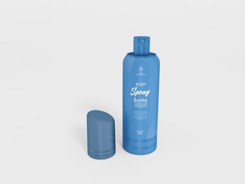 Cosmetic Spray Bottle Branding Mockup Set