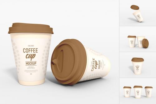 Paper Coffee Cup Branding Mockup Set