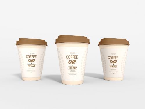 Paper Coffee Cup Branding Mockup Set