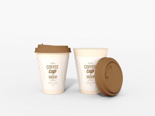 Paper Coffee Cup Branding Mockup Set