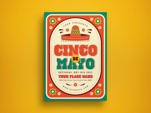 Cinco De Mayo Flyer Layout - 437467674