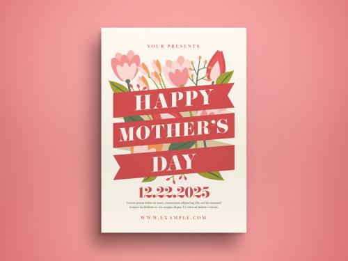 Happy Mothers Day Flyer Layout - 437467677