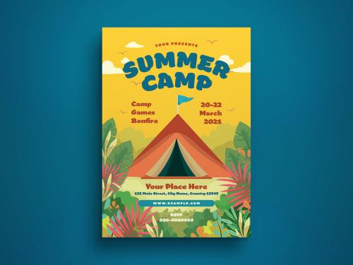 Summer Camp Flyer Layout - 437467679