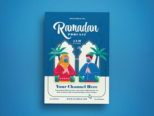 Ramadan Podcast Flyer Layout - 437467686