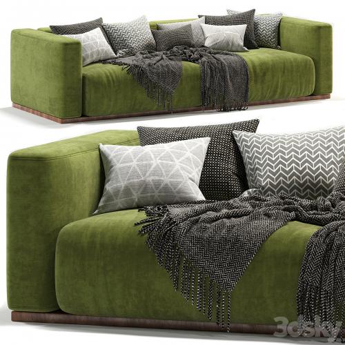 Lario Flexform double sofa-green