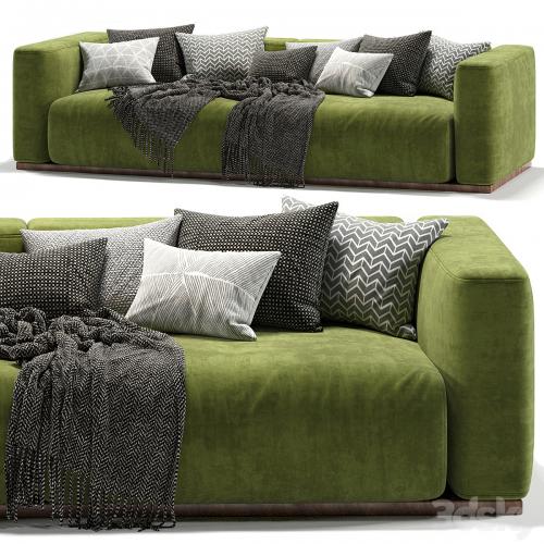 Lario Flexform double sofa-green