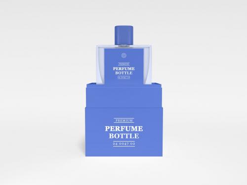 Glass Scent Bottle Branding Mockup set