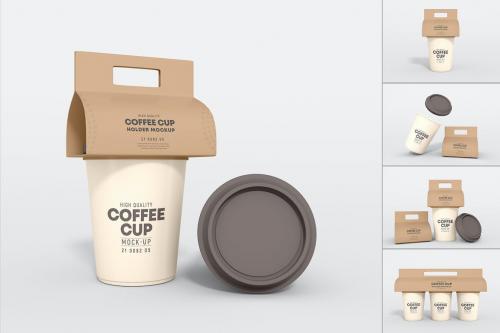 Takeaway Coffee Cup Packaging Mockup Set