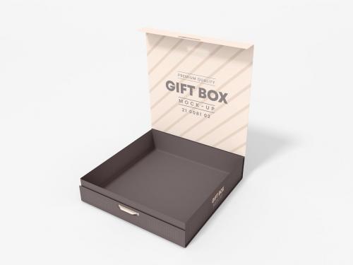 Gift Box Branding Mockup Set