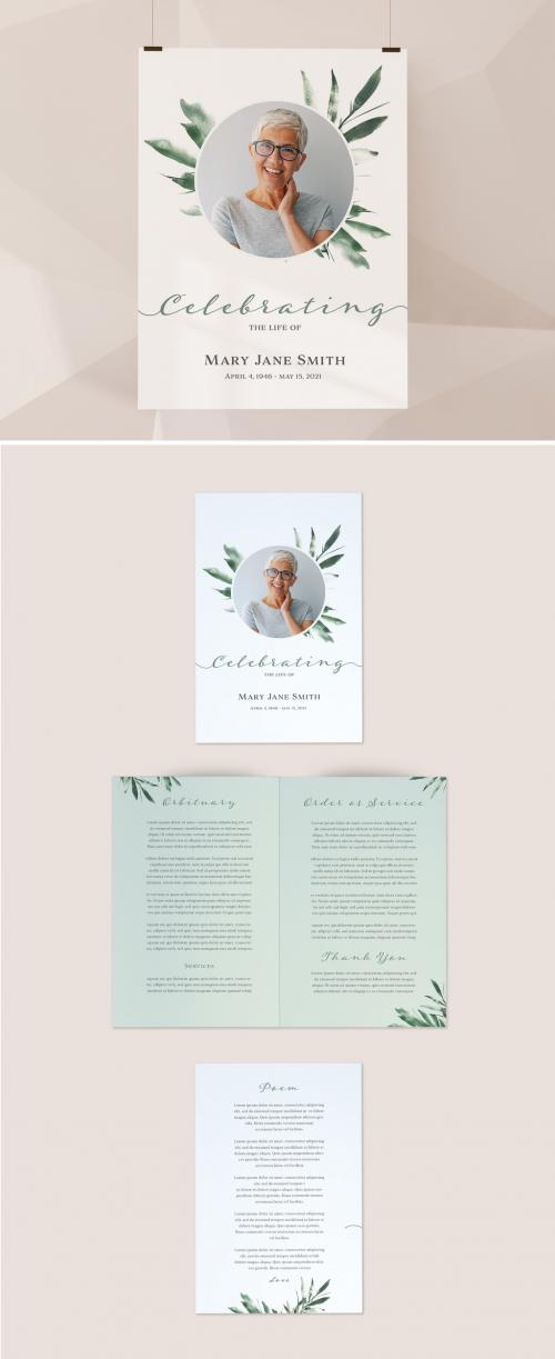 Funeral Program and Poster Layout - 438520195