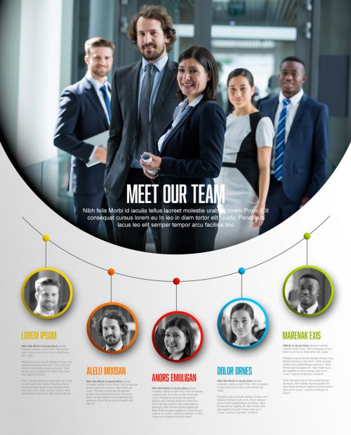 Our Company Team Presentation Template with Team Photo - 438520902