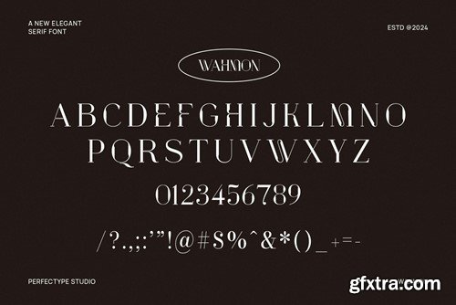 Wahmon Elegant Serif Font Typeface KYB8HP9