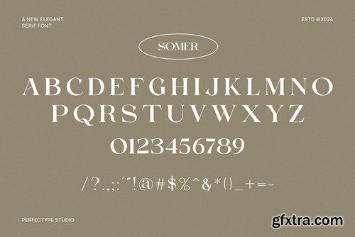 Somer Elegant Serif Font Typeface EYDDSPM