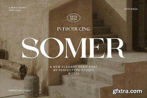 Somer Elegant Serif Font Typeface EYDDSPM