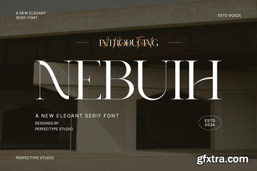 Nebuih Elegant Serif Font Typeface SMTSVYU