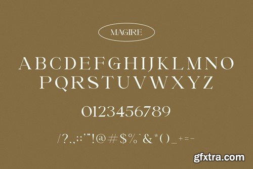 Magire Elegant Serif Font Typeface SVGEKQE