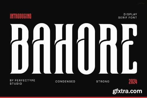 Bahore Modern Futuristic Sans Serif Font 75X8R3M