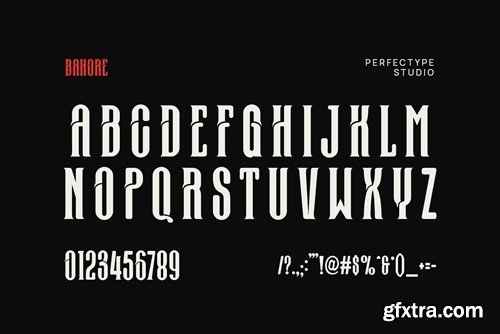 Bahore Modern Futuristic Sans Serif Font 75X8R3M