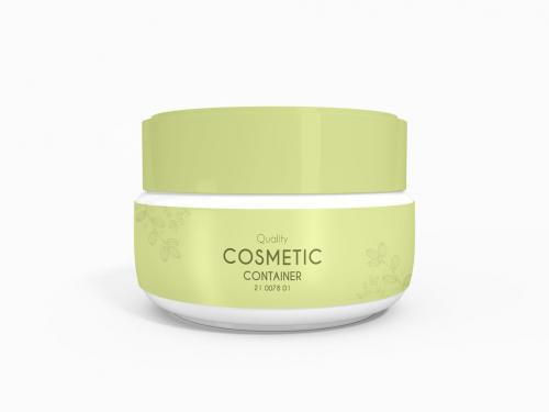 Cosmetic Cream Container Branding Mockup Set