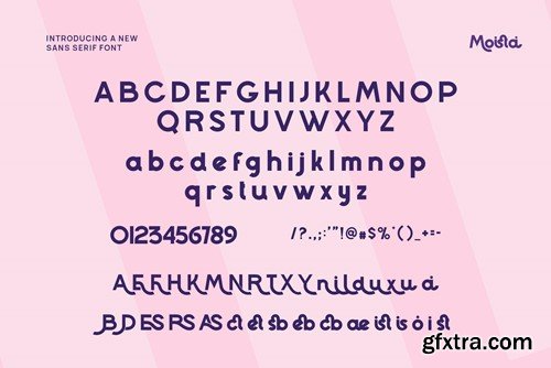 Moista Modern Futuristic Sans Serif Font EGTY372