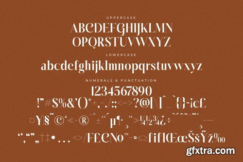 Glanity Modern Serif Font TGHXSTZ