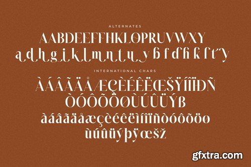 Glanity Modern Serif Font TGHXSTZ