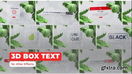 Videohive 3D BOX TEXT 50830260