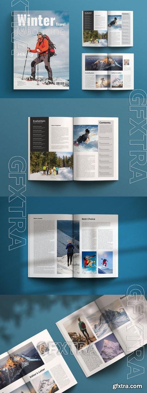 Winter Magazine Template VYVXDB5