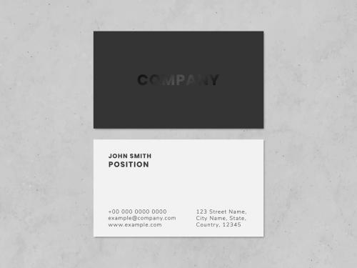 Simple Business Card Layout - 438522068