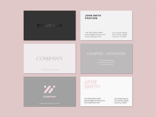 Simple Business Card Layout Set - 438522070