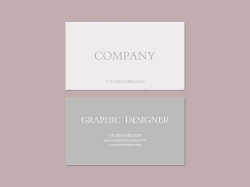 Simple and Minimal Business Card Layout - 438522074