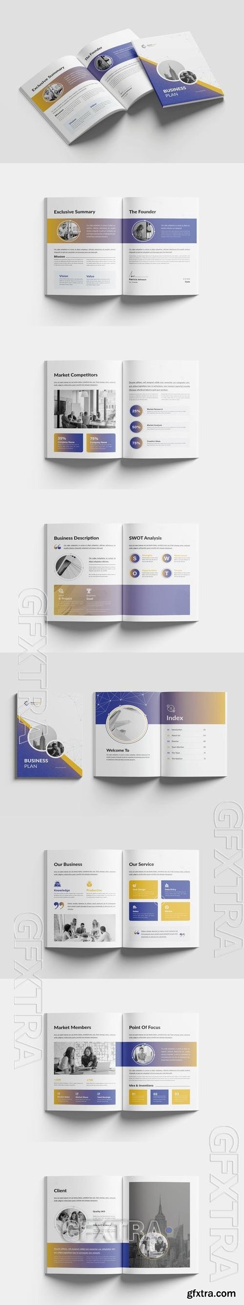 Business Plan Brochure Template Y42J6VT