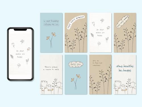 Motivational Quote Layout on Wallpaper Set - 438522077