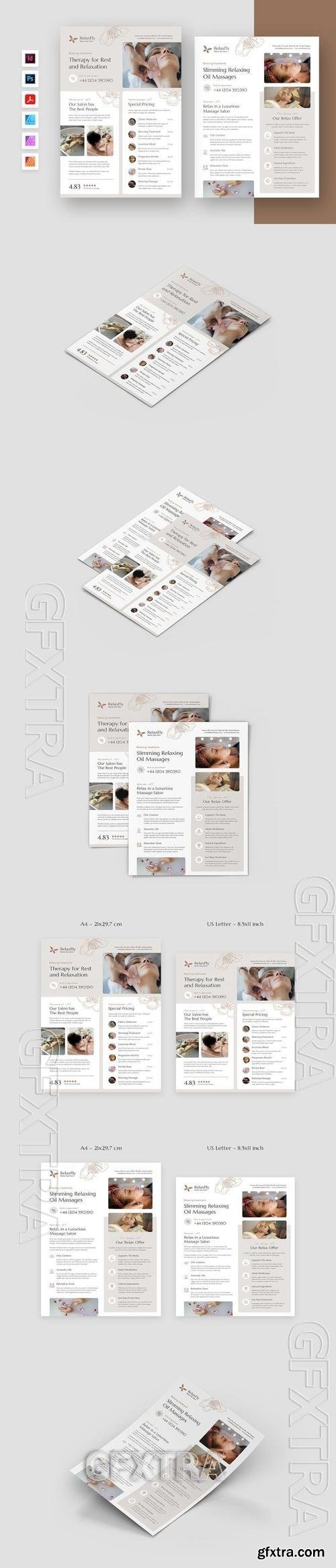 Spa Salon Flyer Template 7TBZ3FC