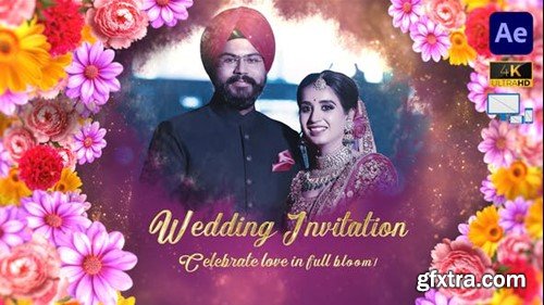 Videohive Indian Wedding Invitation Floral Slideshow 50825965