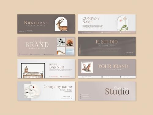 Aesthetic Business Banner Editable Design - 438536937