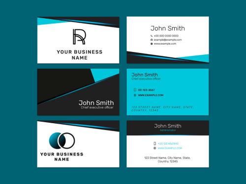 Editable Business Card Layout Set - 438536953