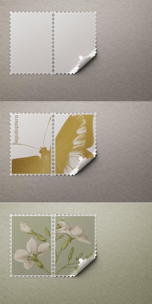 Editable Postage Stamp Mockup - 438537138