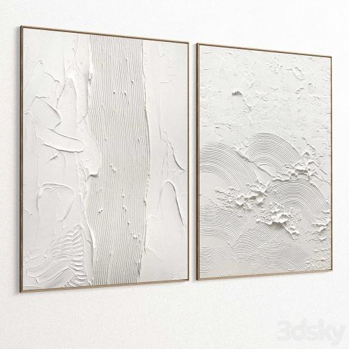 Plaster Two Photo Frames T-361