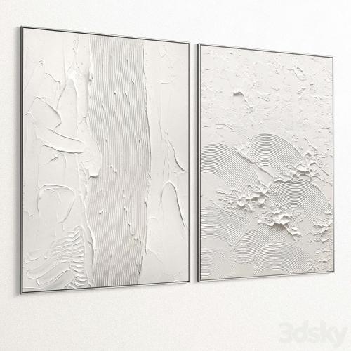 Plaster Two Photo Frames T-361