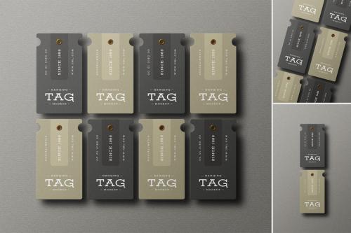 Minimal Hang Tag Branding Mockup Set