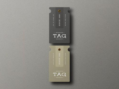 Minimal Hang Tag Branding Mockup Set