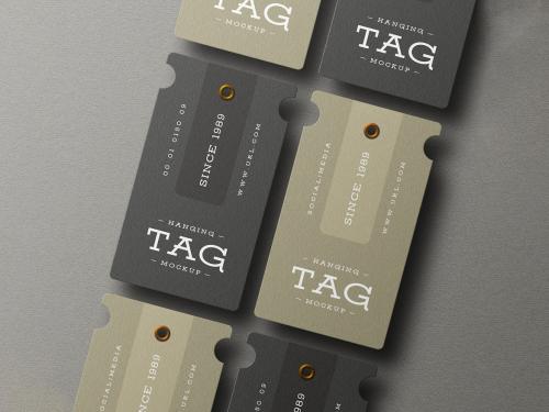 Minimal Hang Tag Branding Mockup Set