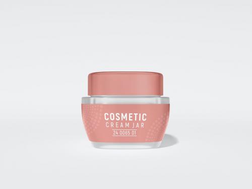 Frosted Glass Cosmetic Cream Jar Packaging Mockups