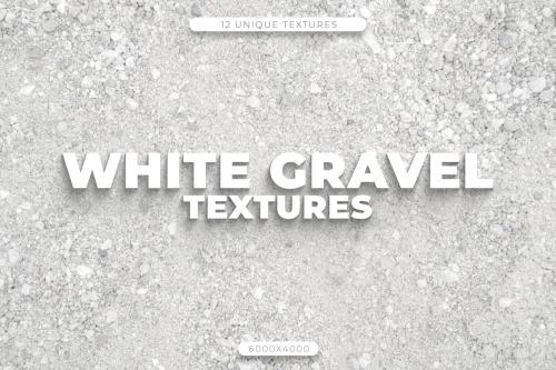 12 White Gravel Textures